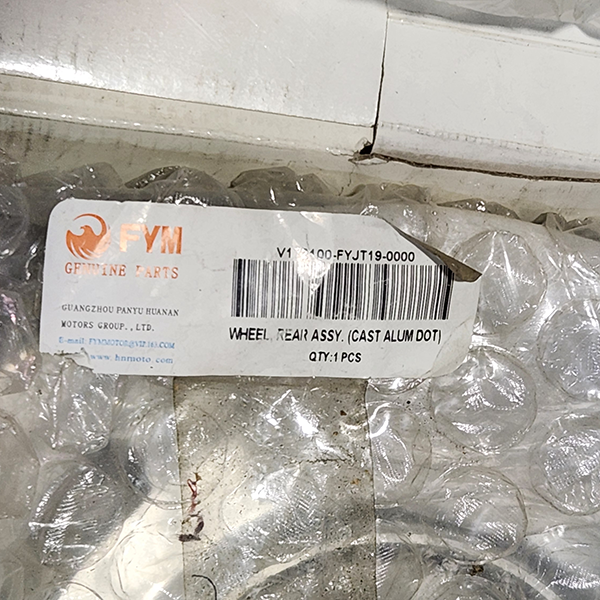 FYM Motorcycles Wheels and Tires Parts Pallet
