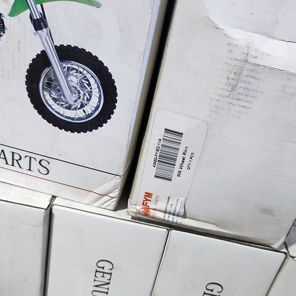 FYM Motorcycles Wheels and Tires Parts Pallet