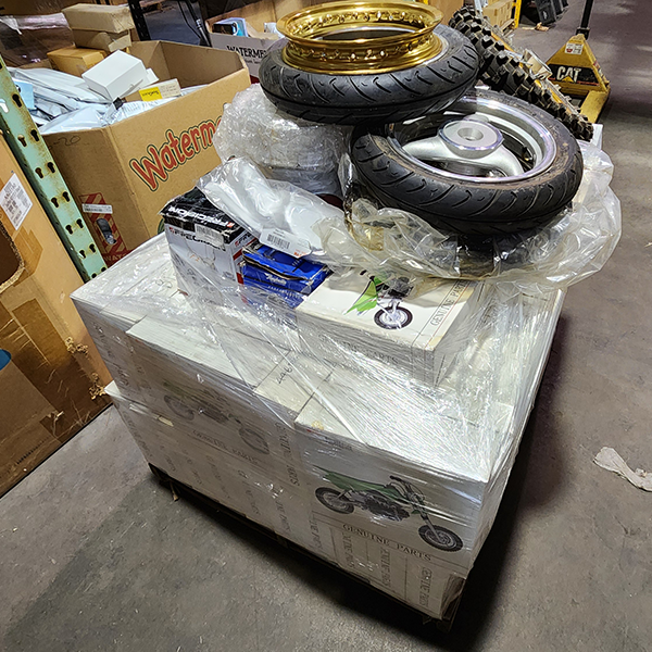 FYM Motorcycles Wheels and Tires Parts Pallet