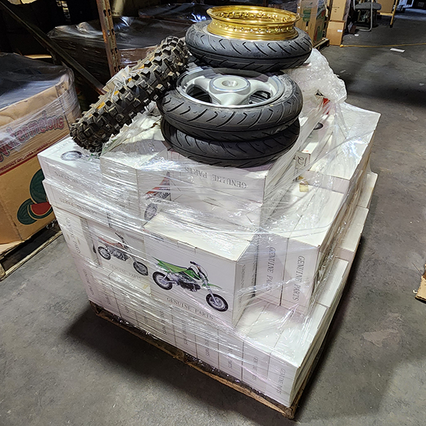 FYM Motorcycles Wheels and Tires Parts Pallet