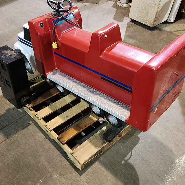 Red Two Seat Semi Truck Kiddie Ride