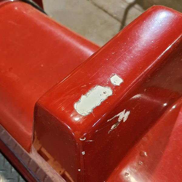 Red Two Seat Semi Truck Kiddie Ride
