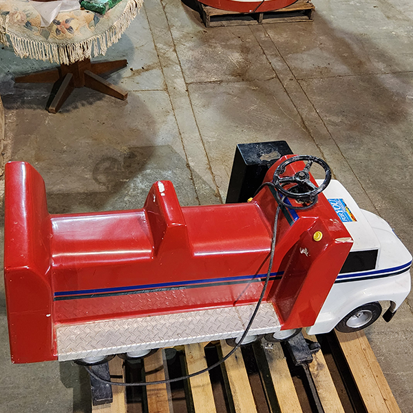 Red Two Seat Semi Truck Kiddie Ride