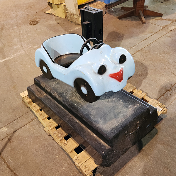 Happy Blue Racer Kiddie Ride