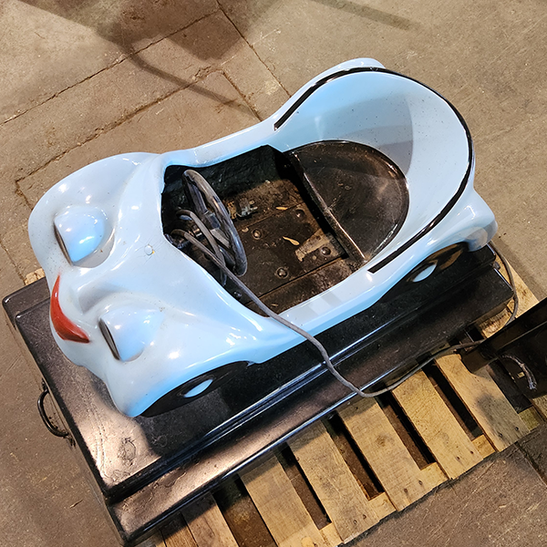 Happy Blue Racer Kiddie Ride