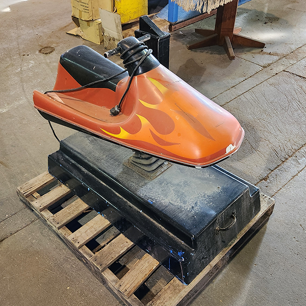 Orange Jetski Kiddie Ride