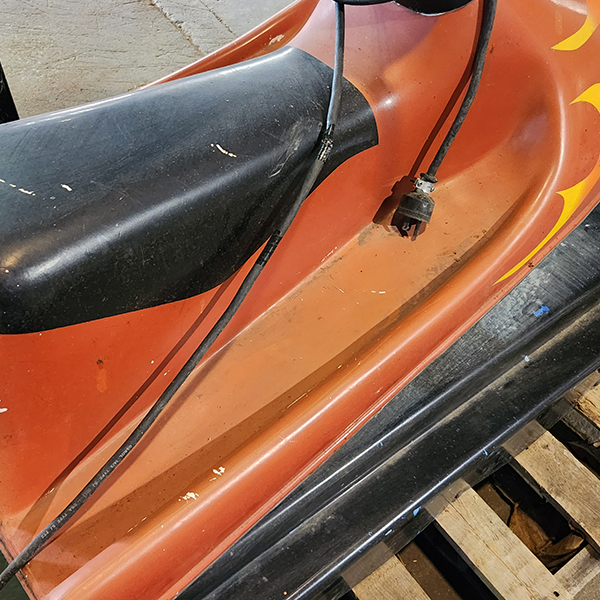 Orange Jetski Kiddie Ride
