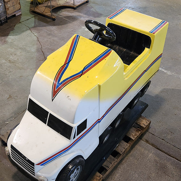 Yellow Semi-Truck Kiddie Ride