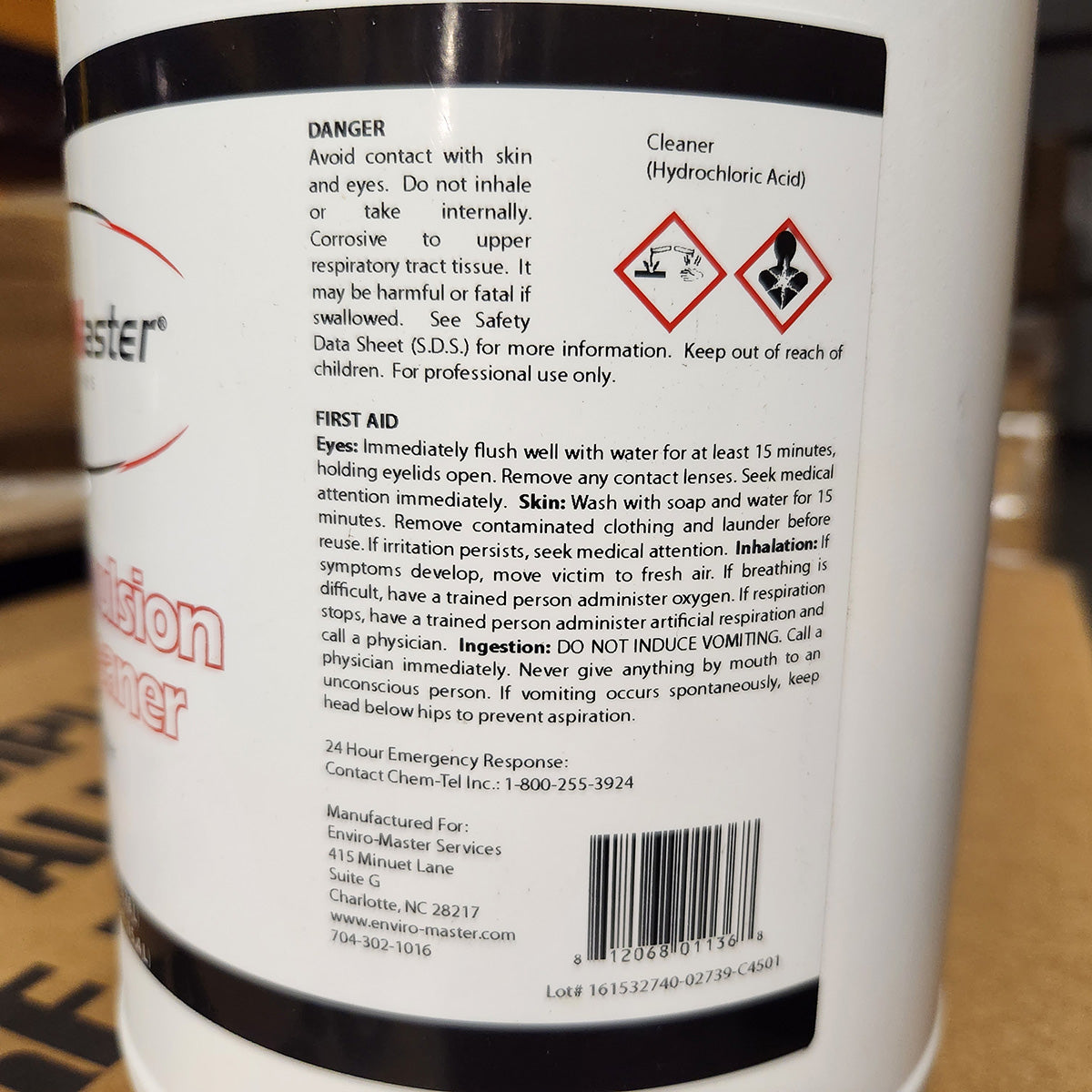 White Emulsion Bowl Cleaner Pallets