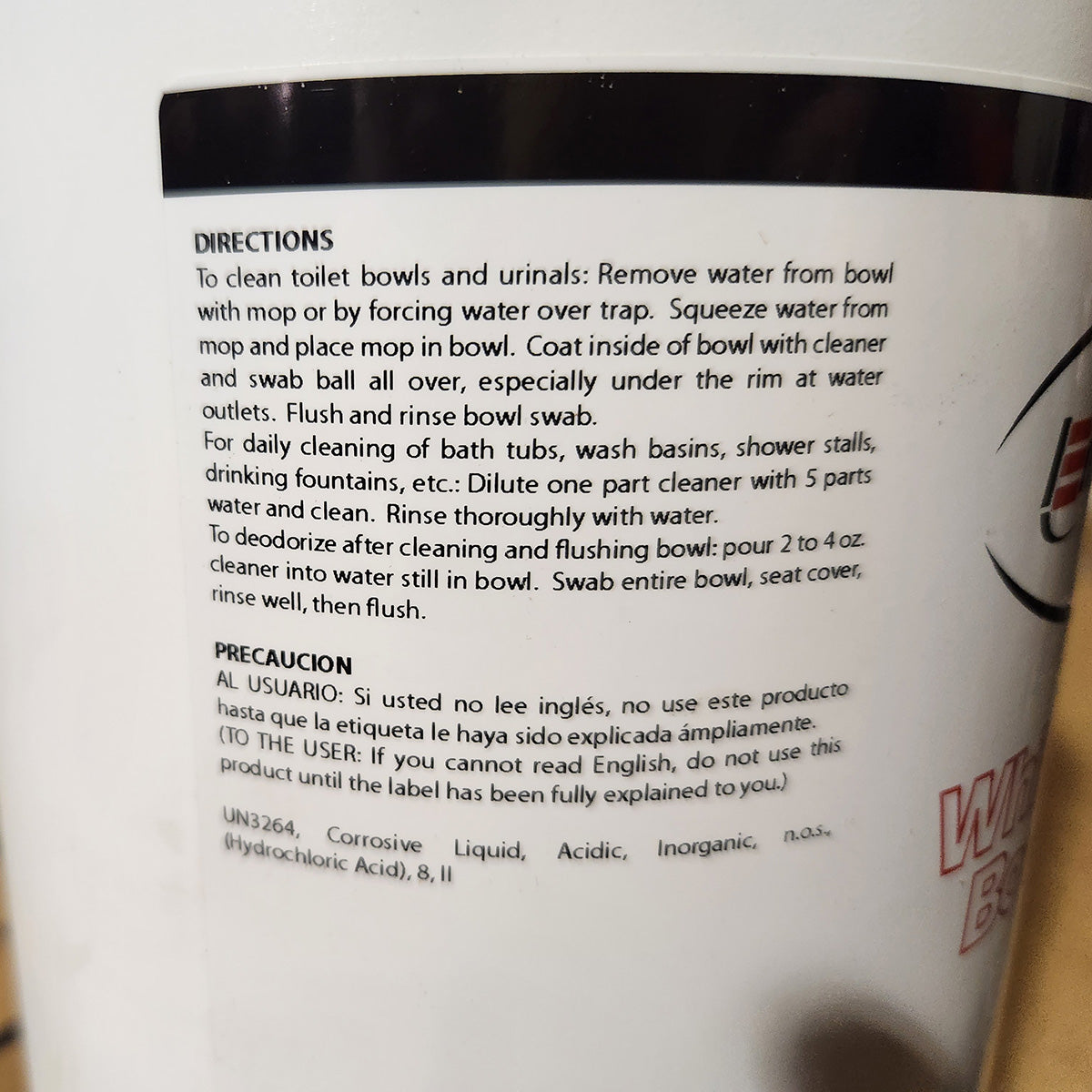 White Emulsion Bowl Cleaner Pallets