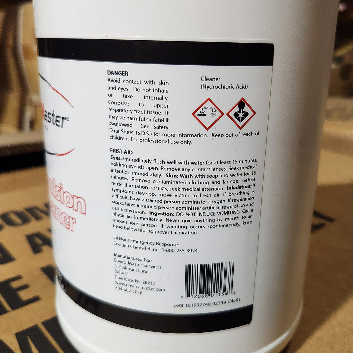 White Emulsion Bowl Cleaner Pallets