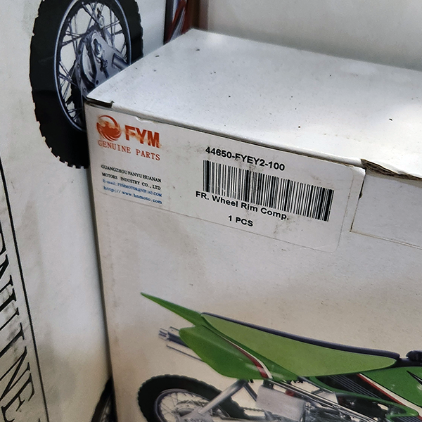 FYM Motorcycles Wheels and Tires Parts Pallet
