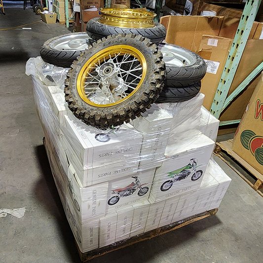 FYM Motorcycles Wheels and Tires Parts Pallet
