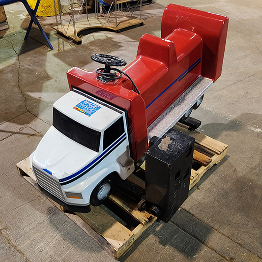 Red Two Seat Semi Truck Kiddie Ride