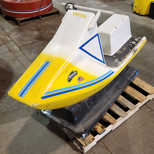 Yellow White Jetski Kiddie Ride