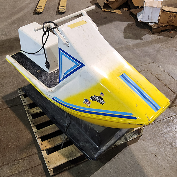 Yellow White Jetski Kiddie Ride