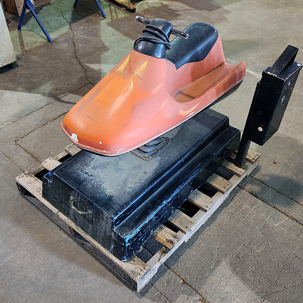Orange Jetski Kiddie Ride