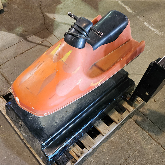Orange Jetski Kiddie Ride
