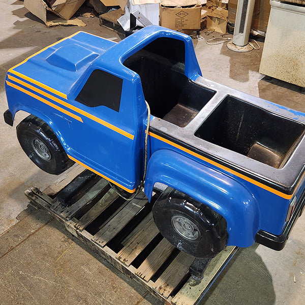 Blue Two Seat 4x4 Truck Kiddie Ride