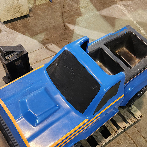 Blue Two Seat 4x4 Truck Kiddie Ride