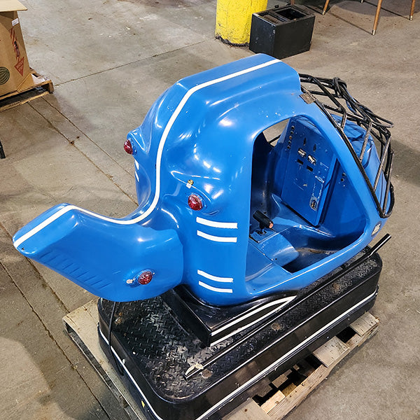 Blue Helicopter Kiddie Ride