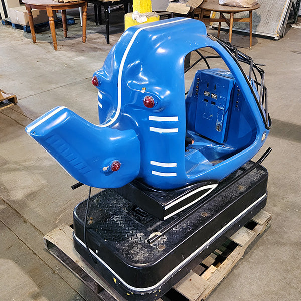 Blue Helicopter Kiddie Ride