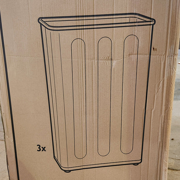 Rubbermaid FGWB96RBK Commercial Steel Wastebasket