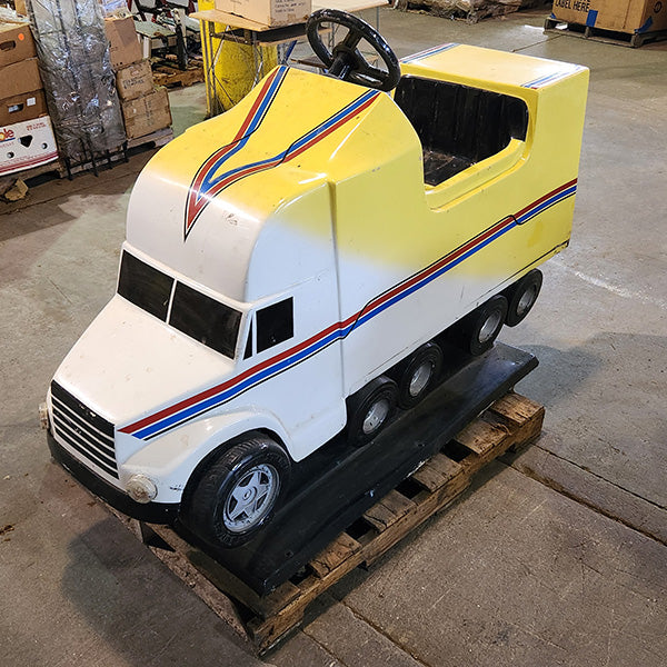 Yellow Semi-Truck Kiddie Ride