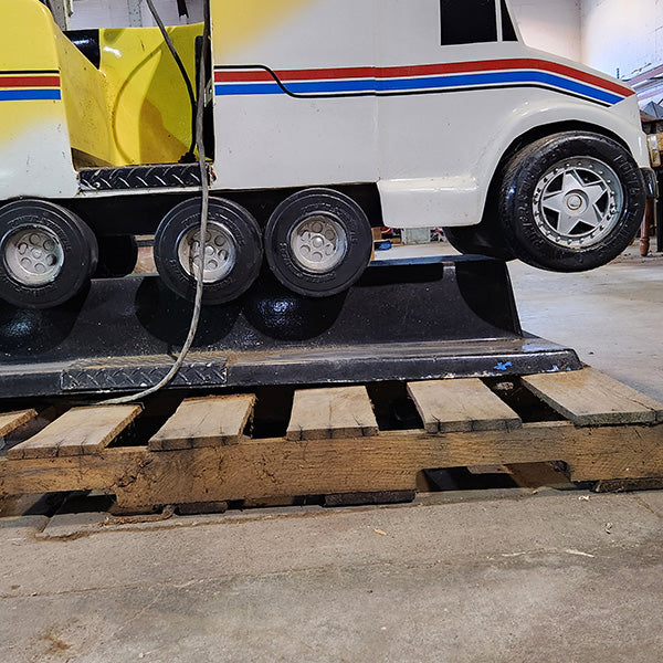 Yellow Semi-Truck Kiddie Ride