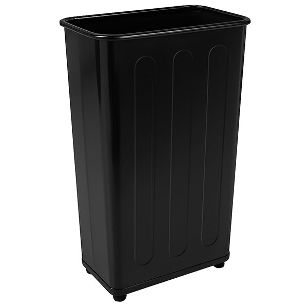 Rubbermaid FGWB96RBK Commercial Steel Wastebasket