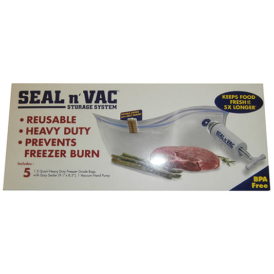 Seal n' Vac Storage System 5 bags and pump